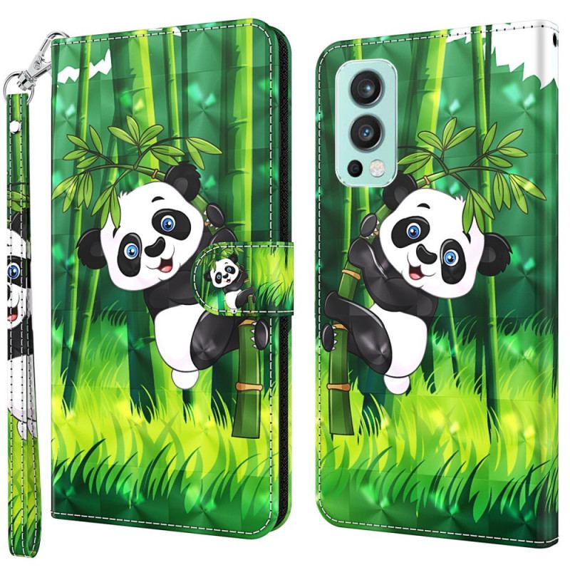 Flip Cover OnePlus Nord 2 5G Panda Og Bambus