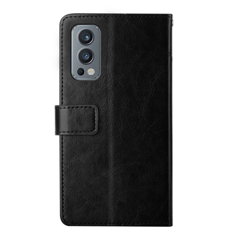 Flip Cover OnePlus Nord 2 5G Stil Læder Geo Y Design