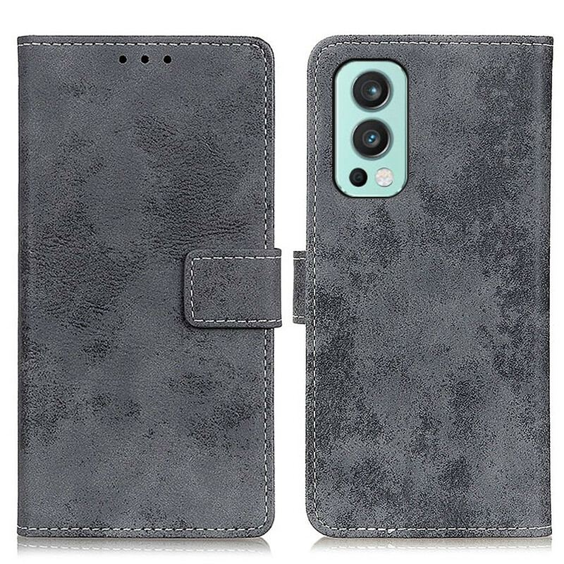 Flip Cover OnePlus Nord 2 5G Vintage Kunstlæder