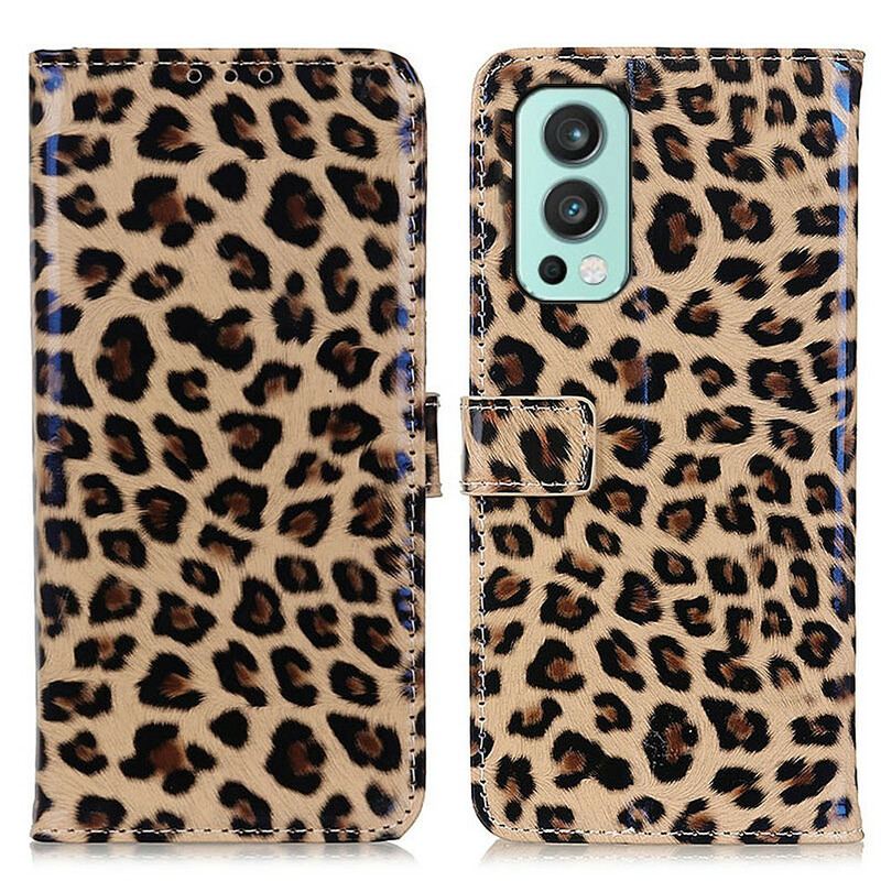 Læder Cover OnePlus Nord 2 5G Almindelig Leopard