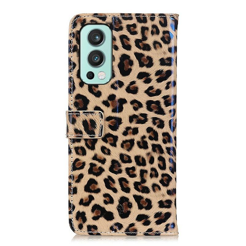 Læder Cover OnePlus Nord 2 5G Almindelig Leopard