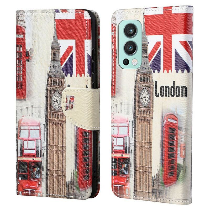 Læder Cover OnePlus Nord 2 5G London Liv