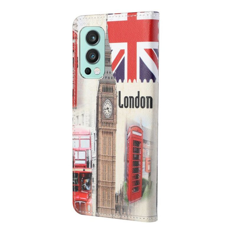 Læder Cover OnePlus Nord 2 5G London Liv