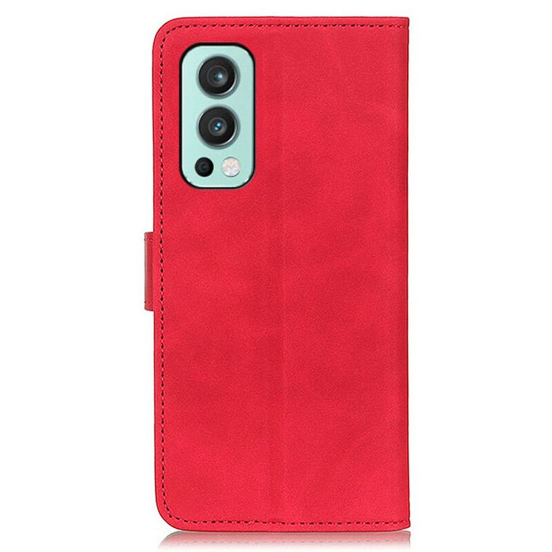 Læder Cover OnePlus Nord 2 5G Mat Vintage Lædereffekt Khazneh