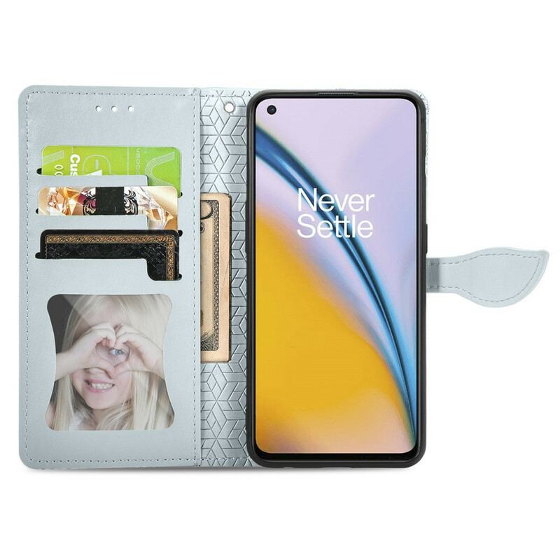 Læder Cover OnePlus Nord 2 5G Stammeblade