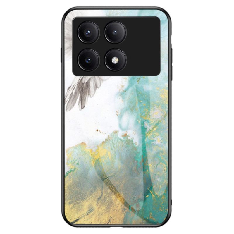 Cover Poco X6 Pro 5g Marmor Hærdet Glas