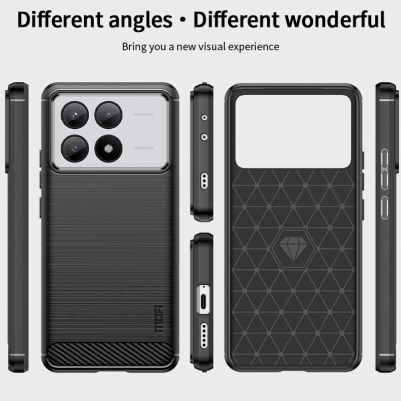 Cover Poco X6 Pro 5g Mofi Børstet Kulfiber