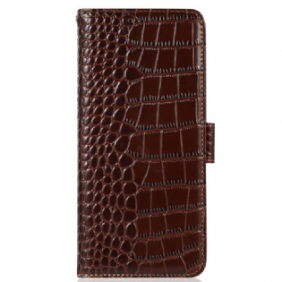 Flip Cover Poco X6 Pro 5g Crocodile Texture Wallet Med Rfid-blokering