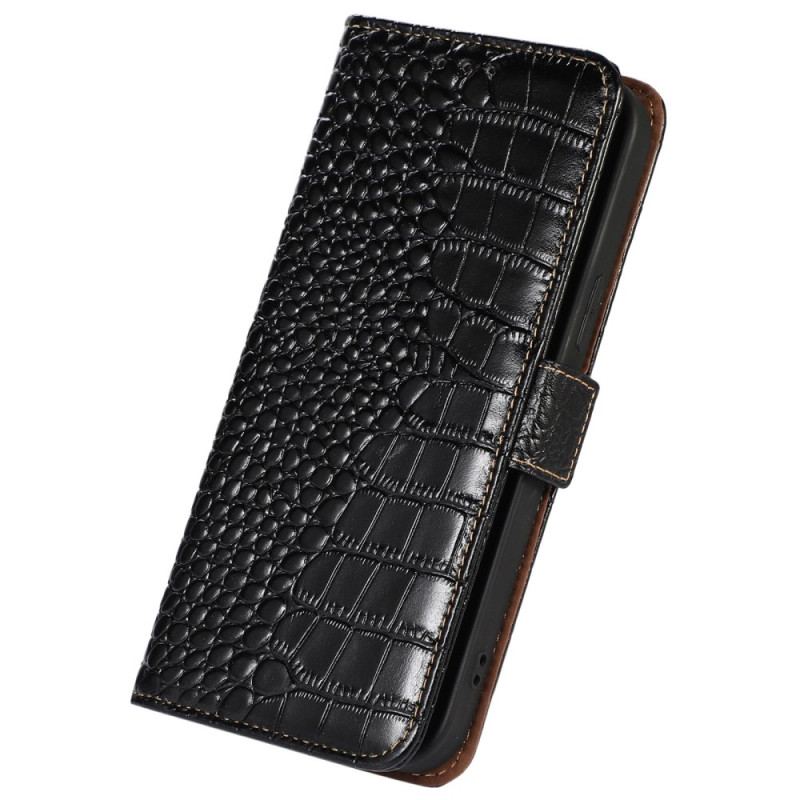 Flip Cover Poco X6 Pro 5g Crocodile Texture Wallet Med Rfid-blokering