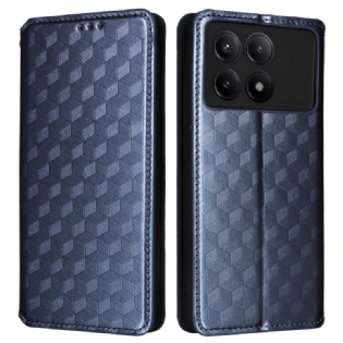 Læder Cover Poco X6 Pro 5g Telefon Etui 3d Diamanter