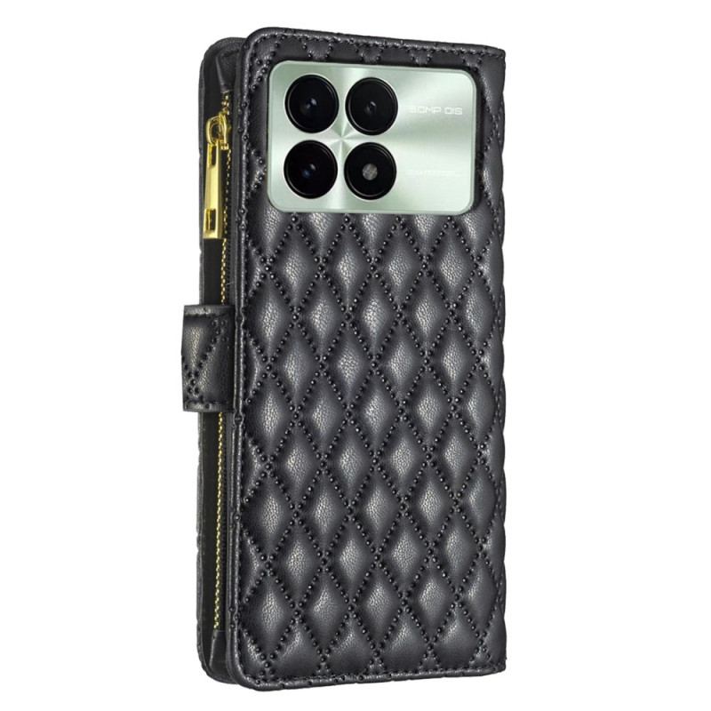 Læder Cover Poco X6 Pro 5g Telefon Etui Quiltet Binfen Farve