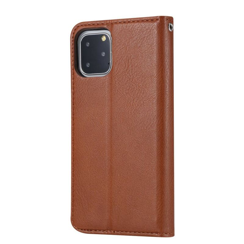 Cover iPhone 11 Pro Flip Cover Kortholder I Imiteret Læder