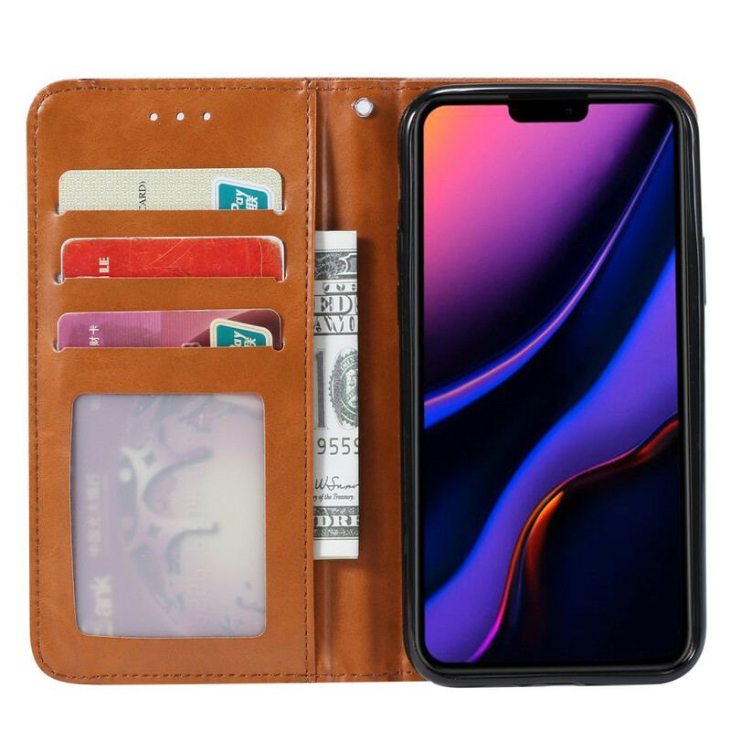 Cover iPhone 11 Pro Flip Cover Kortholder I Imiteret Læder