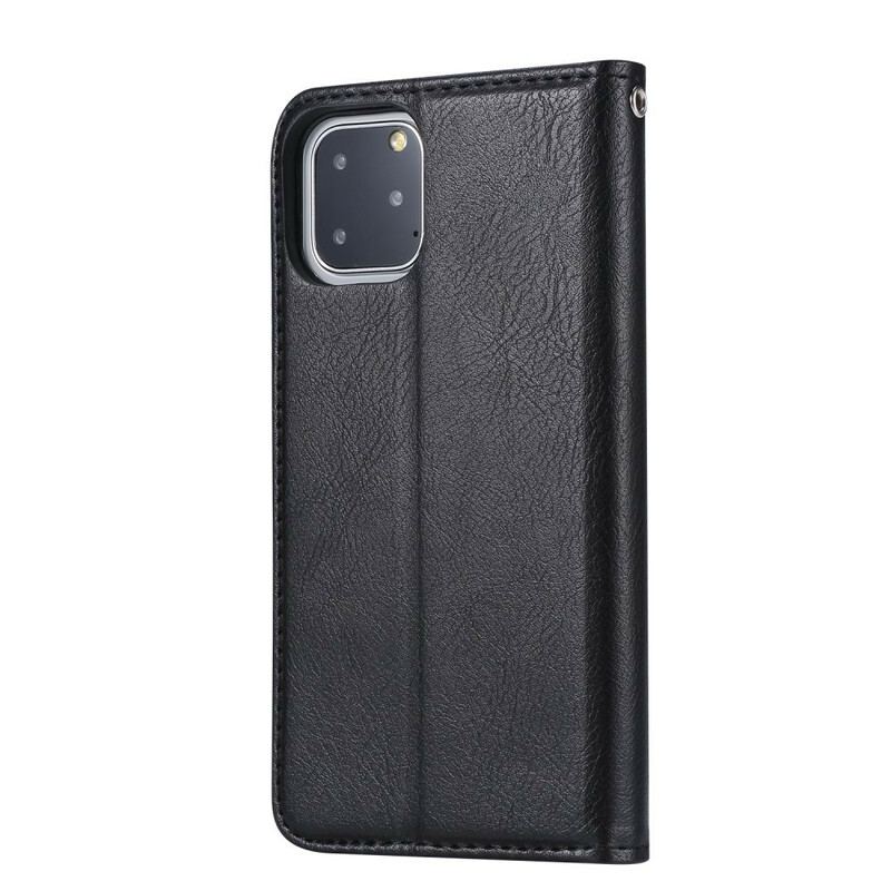 Cover iPhone 11 Pro Flip Cover Kortholder I Imiteret Læder