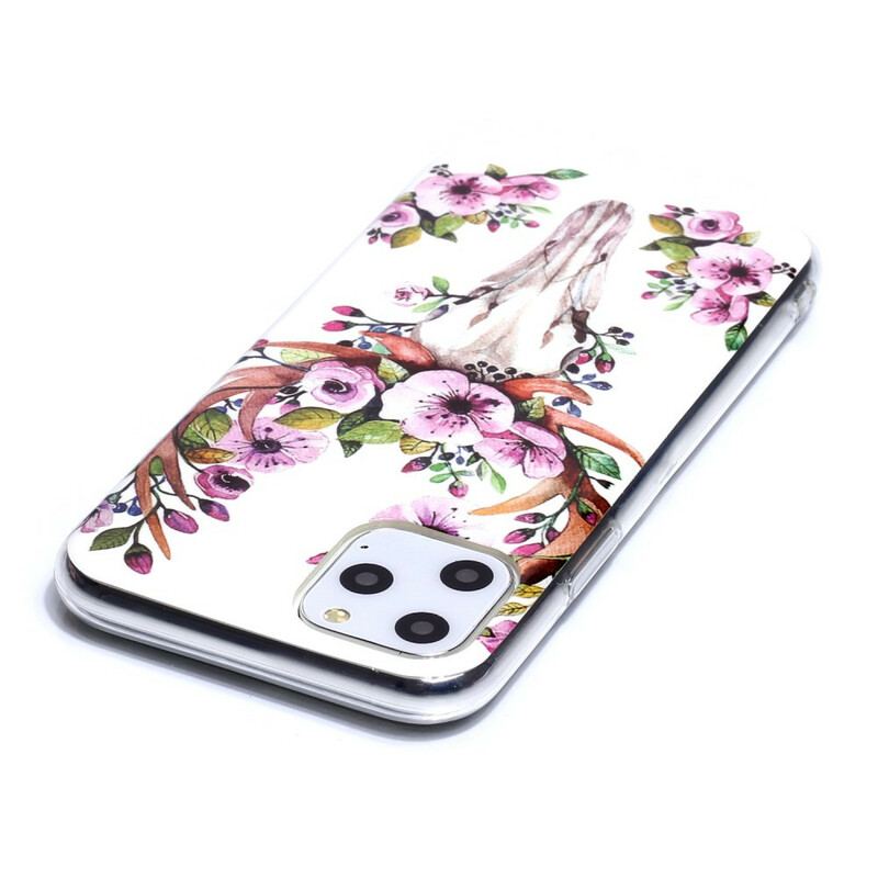 Cover iPhone 11 Pro Fluorescerende Blomsterelg