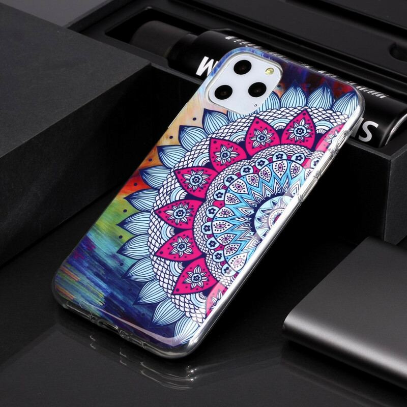 Cover iPhone 11 Pro Fluorescerende Farverig Mandala