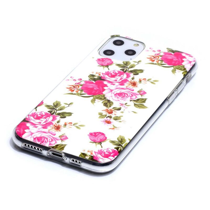 Cover iPhone 11 Pro Fluorescerende Liberty-blomster