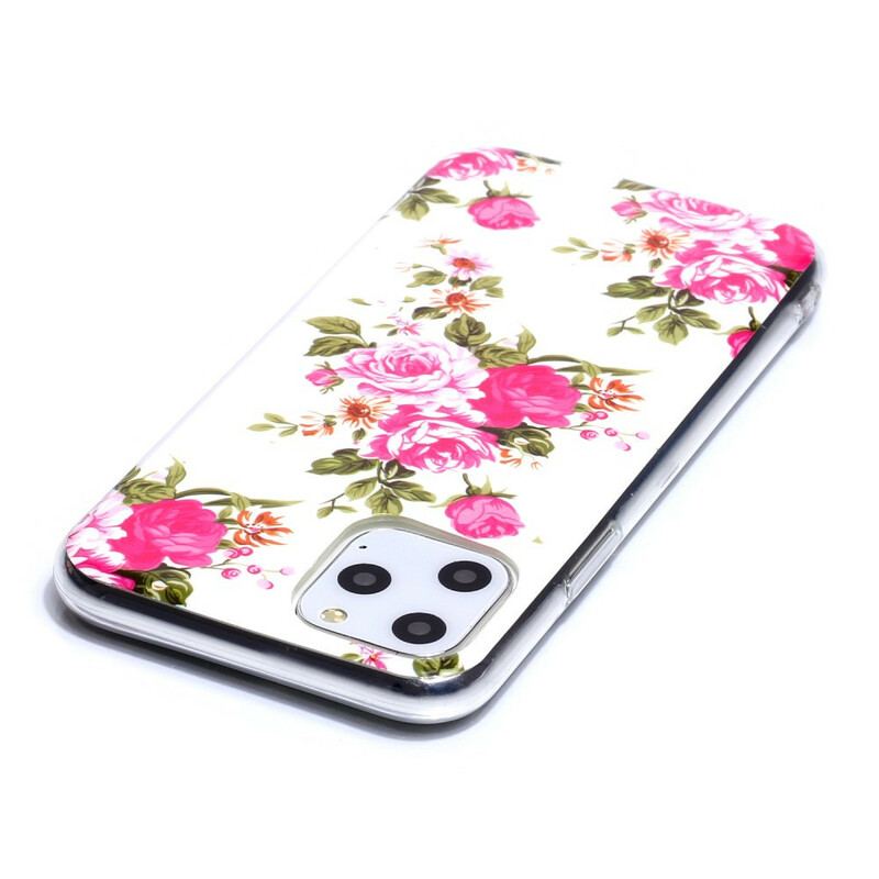 Cover iPhone 11 Pro Fluorescerende Liberty-blomster