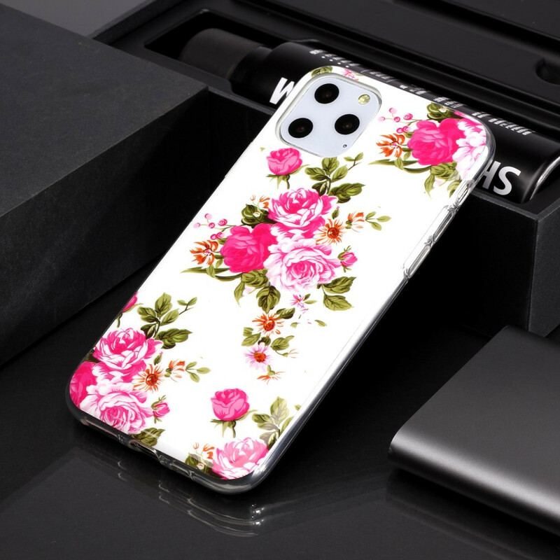 Cover iPhone 11 Pro Fluorescerende Liberty-blomster