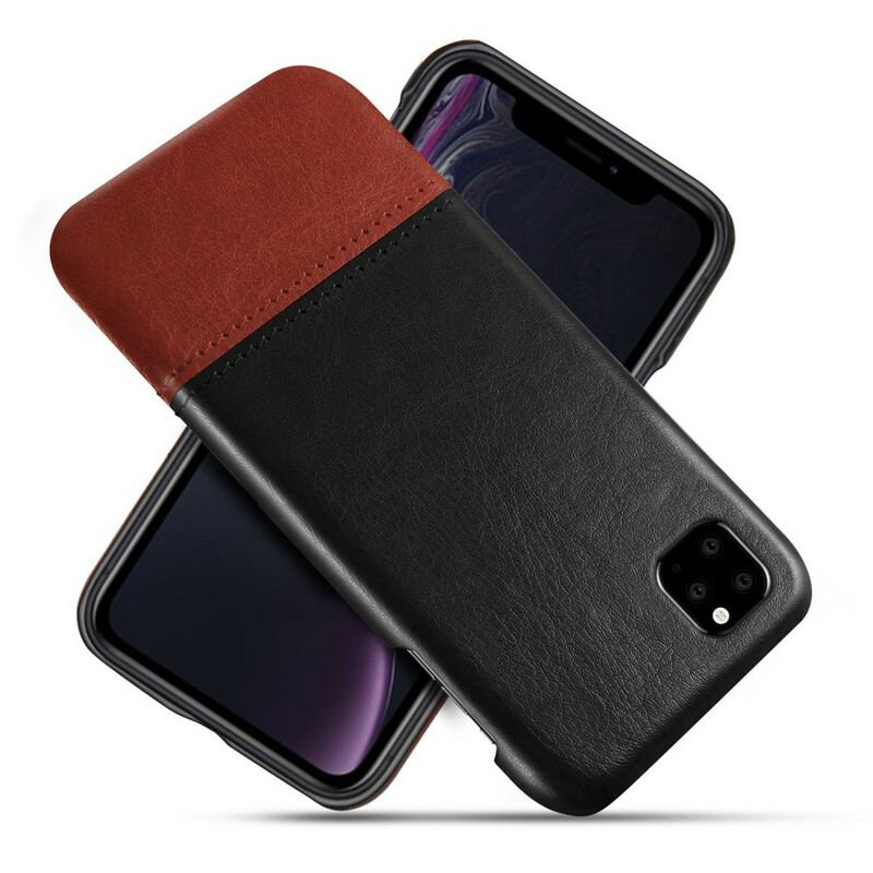 Cover iPhone 11 Pro Ksq Tofarvet Lædereffekt