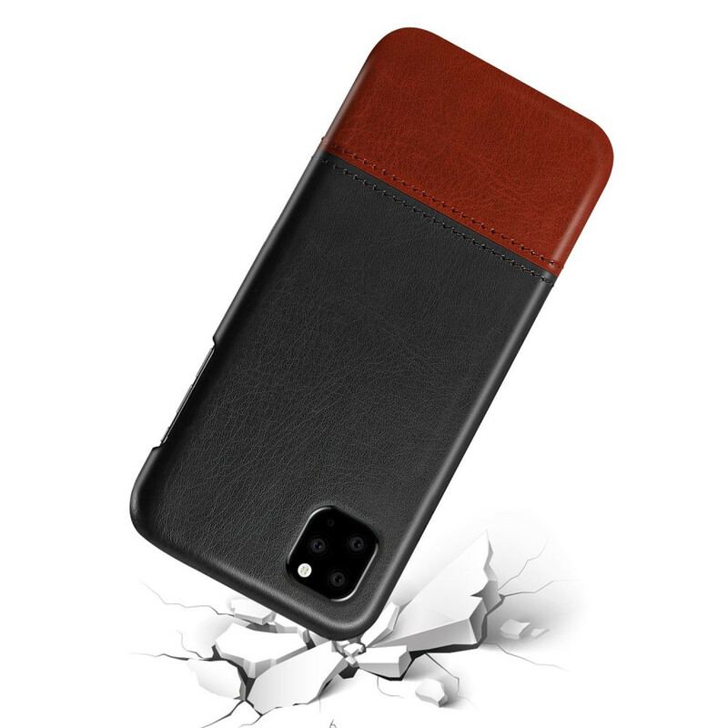 Cover iPhone 11 Pro Ksq Tofarvet Lædereffekt