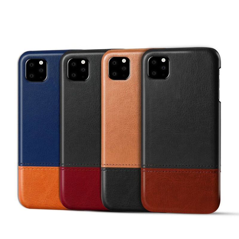 Cover iPhone 11 Pro Ksq Tofarvet Lædereffekt