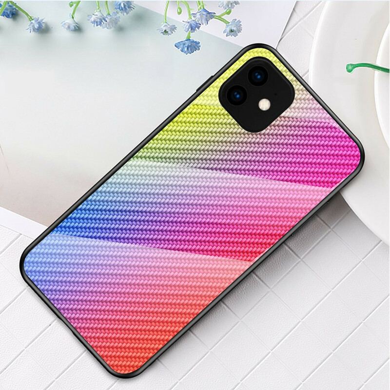 Cover iPhone 11 Pro Kulfiber Hærdet Glas