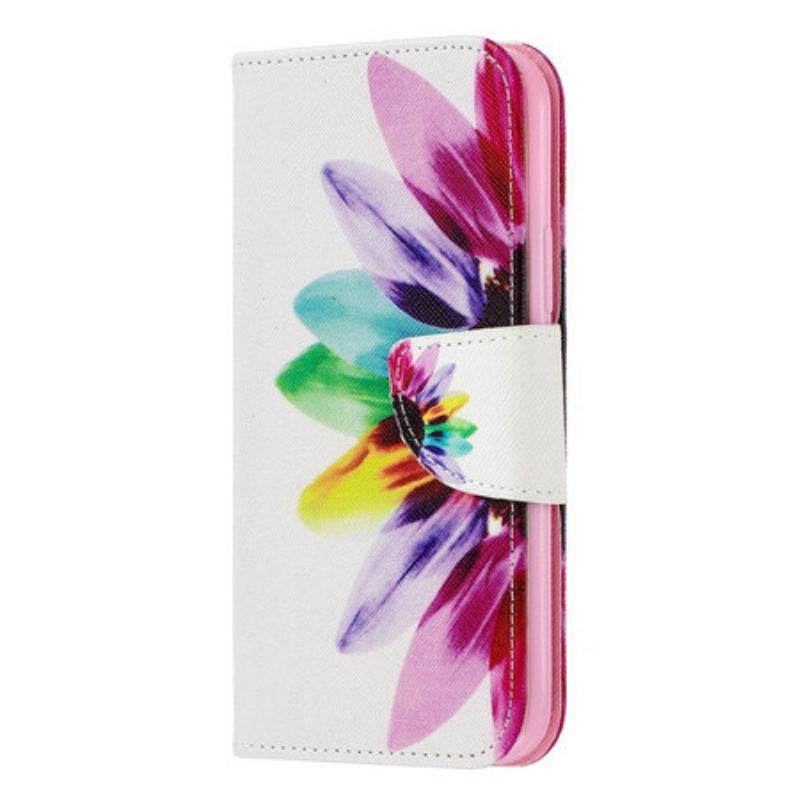 Flip Cover iPhone 11 Pro Akvarel Blomst