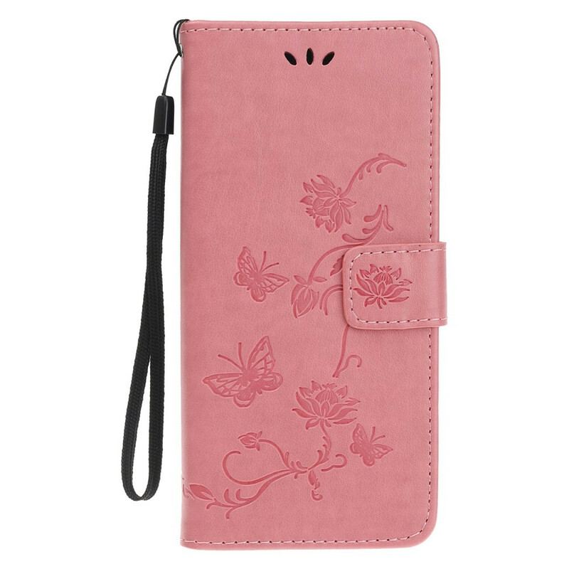 Flip Cover iPhone 11 Pro Med Snor Strappy Floral