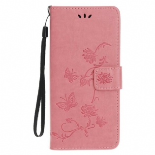 Flip Cover iPhone 11 Pro Med Snor Strappy Floral