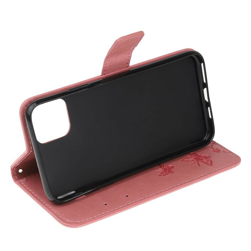 Flip Cover iPhone 11 Pro Med Snor Strappy Floral