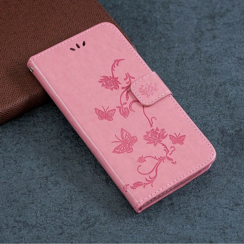 Flip Cover iPhone 11 Pro Med Snor Strappy Floral