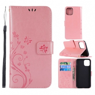 Flip Cover iPhone 11 Pro Sommerfugle Og Blomster