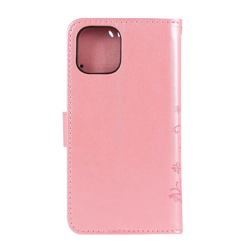 Flip Cover iPhone 11 Pro Sommerfugle Og Blomster