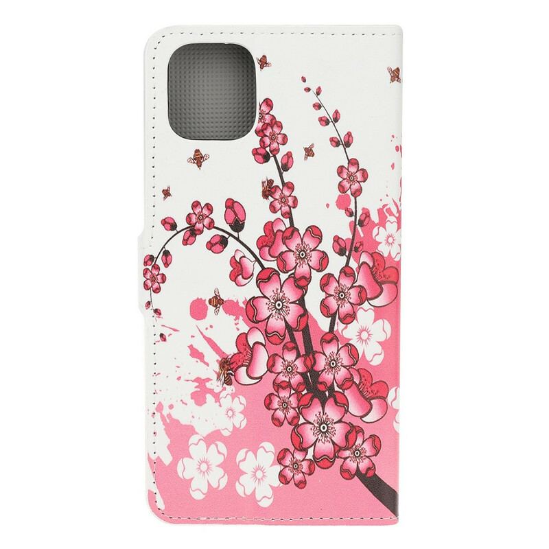 Flip Cover iPhone 11 Pro Tropiske Blomster