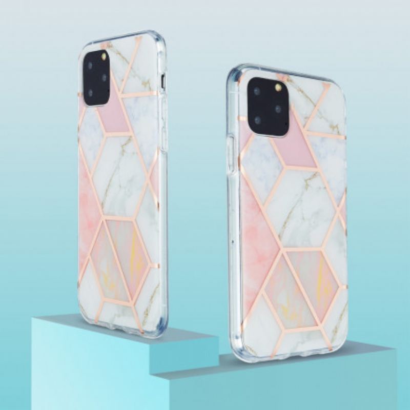 Mobilcover iPhone 11 Pro Prangende Geometrisk Marmor