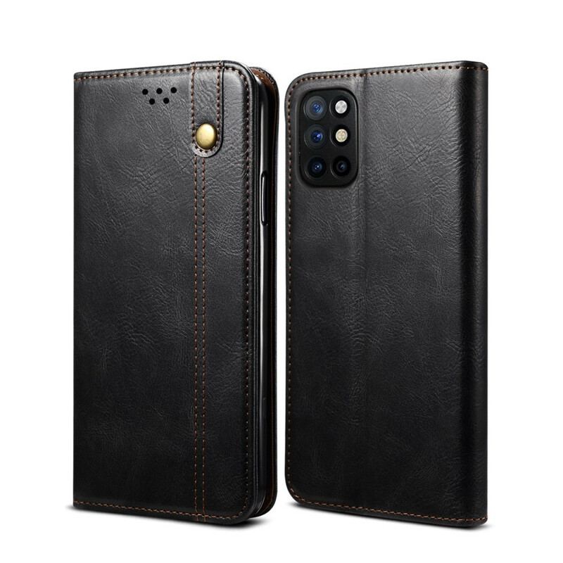 Cover OnePlus 8T Flip Cover Voksbehandlet Kunstlæder