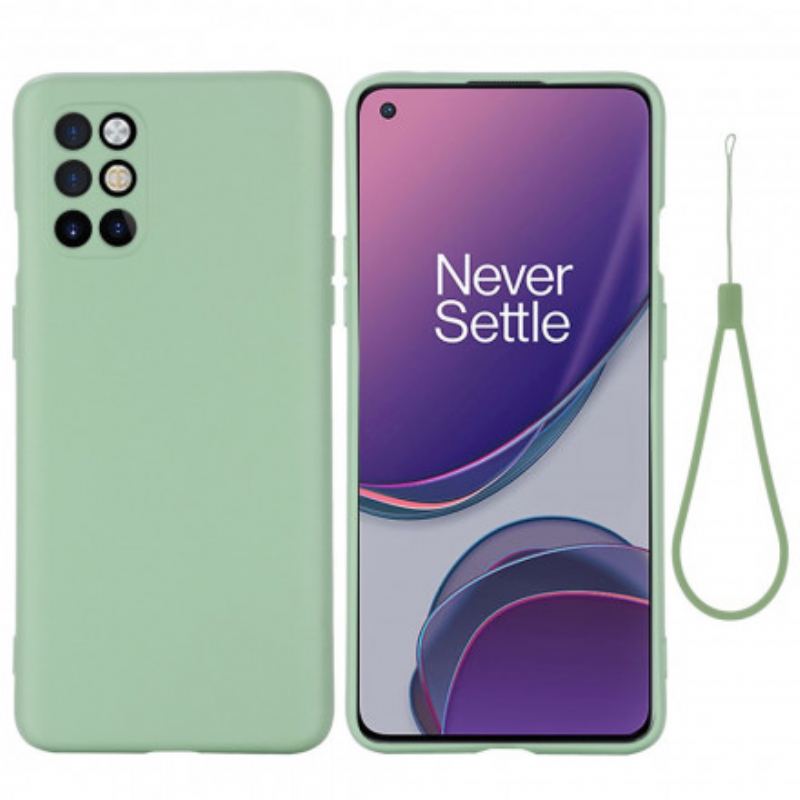 Cover OnePlus 8T Flydende Silikone Med Snor