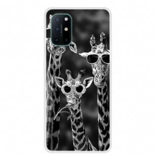 Cover OnePlus 8T Giraffer Med Briller