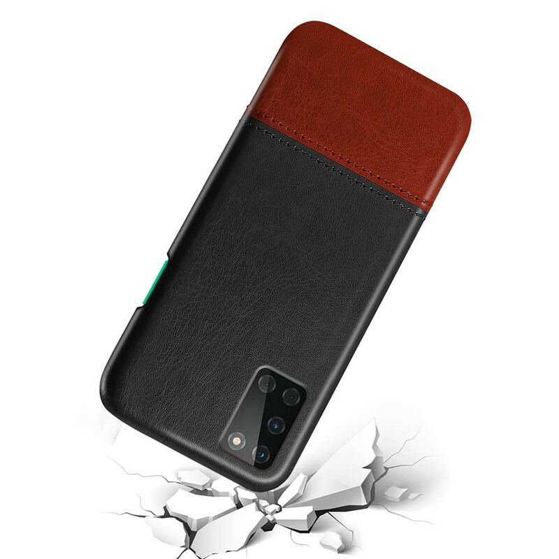 Cover OnePlus 8T Ksq Tofarvet Lædereffekt