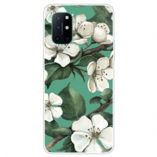 Cover OnePlus 8T Malede Hvide Blomster