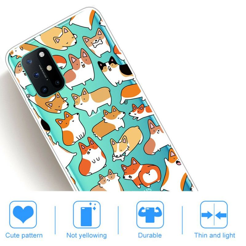 Cover OnePlus 8T Sømløse Flere Hunde