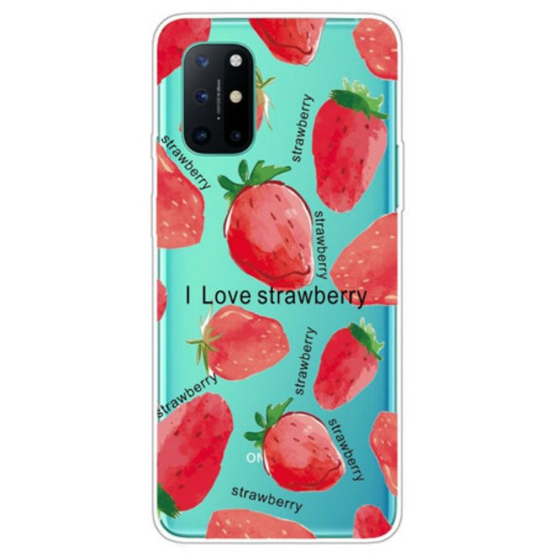 Cover OnePlus 8T Strawberry / Jeg Elsker Jordbær