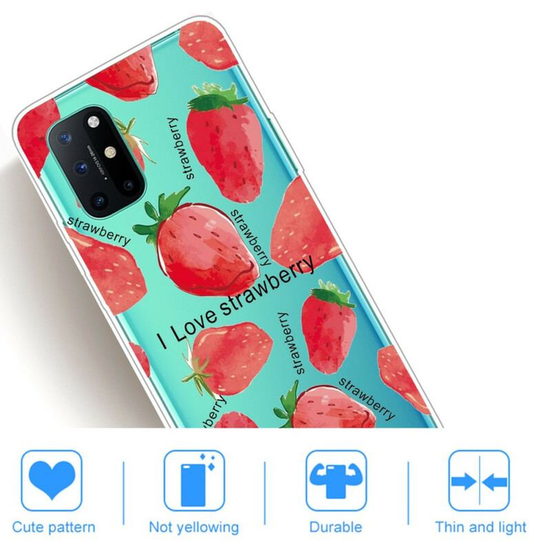 Cover OnePlus 8T Strawberry / Jeg Elsker Jordbær