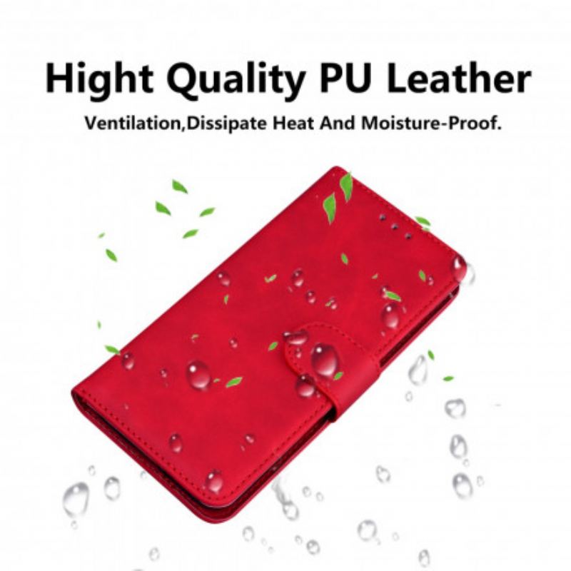Læder Cover OnePlus 8T Monokrom Lædereffekt
