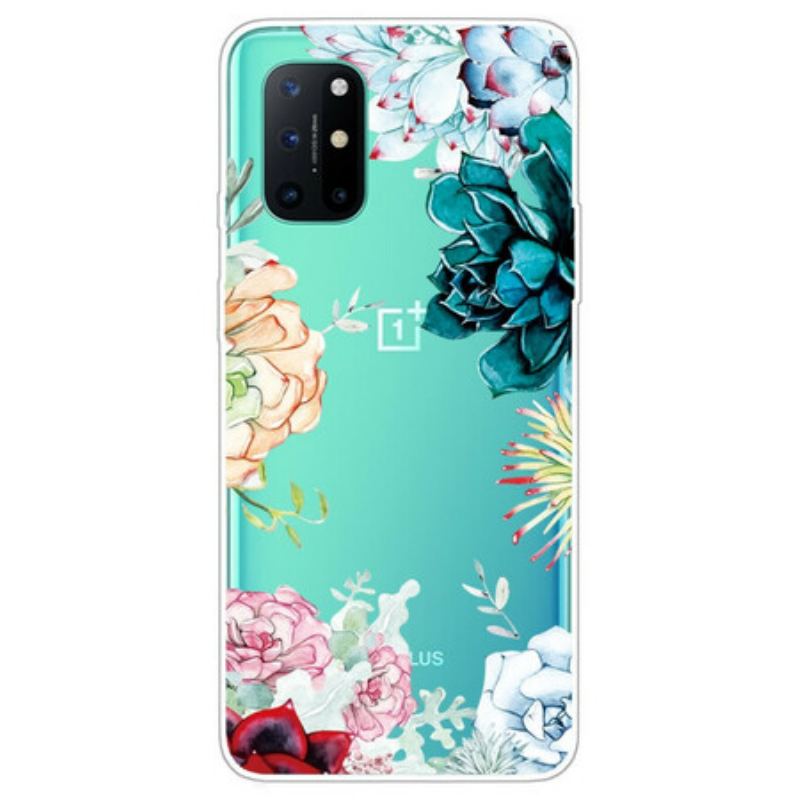 Mobilcover OnePlus 8T Sømløse Akvarelblomster