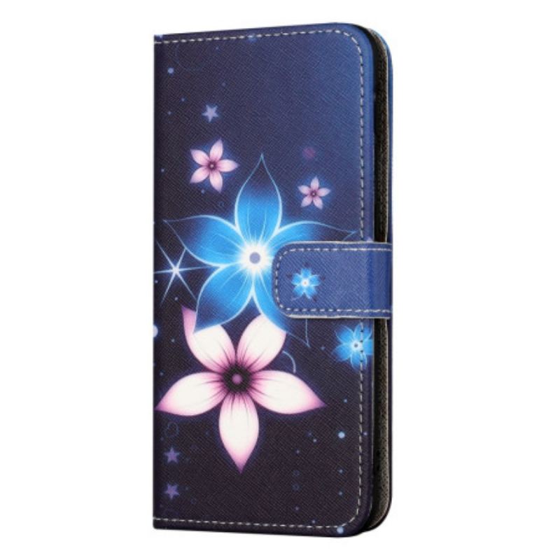 Flip Cover Honor 200 Lite Måneblomster Med Rem