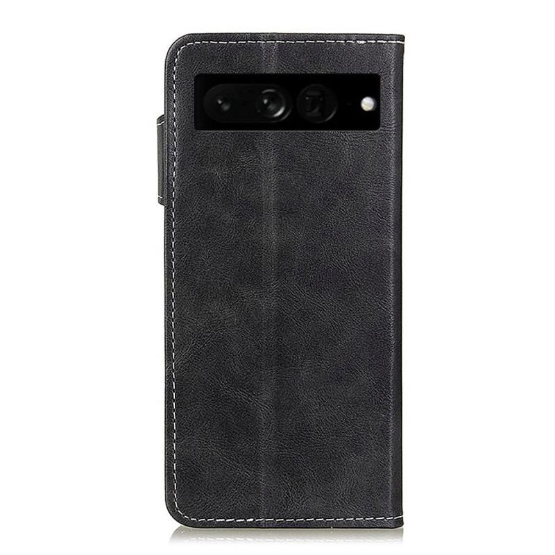 Flip Cover Google Pixel 7 Pro Kunstnerisk Knap