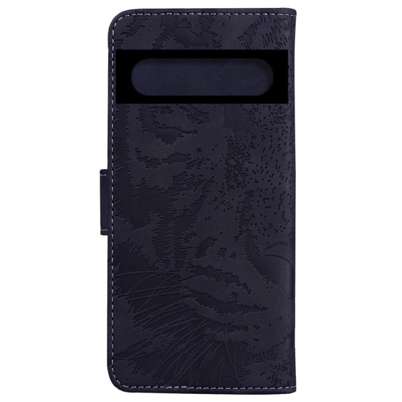 Flip Cover Google Pixel 7 Pro Tiger Fodaftryk