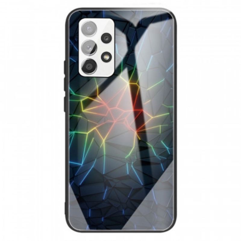 Cover Samsung Galaxy A13 Geometri Hærdet Glas